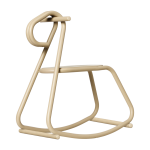 Cheval � bascule en acier beige 47x26x53cm lussi - ferm living