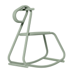 Cheval � bascule en acier bleu 47x26x53cm lussi - ferm living