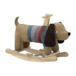 Chien � bascule en polyester marron charlie - bloomingville mini