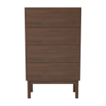 Chiffonnier avec 4 tiroirs en placage de noyer case - bolia