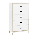 Chiffonnier � 5 tiroirs blanc sideboard blanc - normann copenhagen