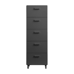 Chiffonnier en bois mdf gris 41x121, 5cm relief - string furniture
