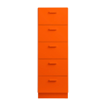 Chiffonnier et plinthes en bois mdf orange 41x121, 5cm relief - string furniture