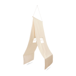 Ciel de lit en coton bio blanc cass� et tige en pin settle - ferm living