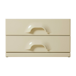 Commode 2�tiroirs cr�me - hkliving