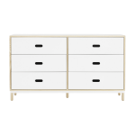 Commode � 6 tiroirs blanc sideboard blanc - normann copenhagen