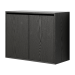 Commode haute avec portes en fr�ne noir 62, 4cm - new works