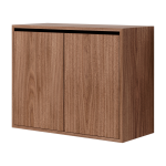 Commode haute avec portes en noyer 62, 4cm - new works