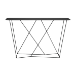 Console 133 cm en acier noir phil�as - resistub