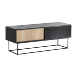 Console basse virka bas noir - woud