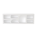 Console blanche en mdf 160x40x51cm ferlis - home design