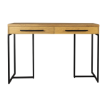 Console en bois et m�tal noir 120x45x78cm class - dutchbone