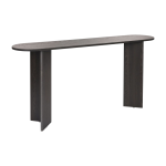 Console en bois noir 35x150x75cm sira - home design