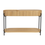 Console en ch�ne et m�tal noir 120x75cm slides - zuiver