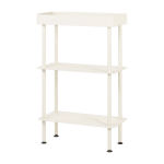 Console avec double �tag�res et un plateau en acier beige nolle - noo. ma