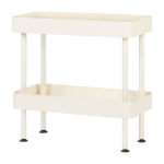 Console avec double plateaux en acier beige nolle - noo. ma