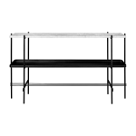Console en marbre noir et blanc 120x72 ts - gubi