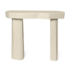 Console organique en fibre de verre ivoire 85cm staffa - ferm living