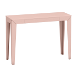 Console � tiroir baby pink finition mate 120 cm zef - mati�re grise