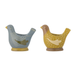Coquetier birdy en gr�s bleu - bloomingville