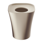 Corbeille beige avec couvercle et anneau de retenue trash - magis
