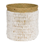 La corbeille en pandan #2 - blanc naturel bazar bizar