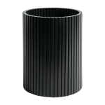 Corbeille � papier roller max noire en acajou - ethnicraft accessories