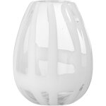 Cosmin vase white glass - bloomingville