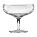 Coupe de champagne en verre transparent stri� 15 cl inku - serax