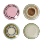 Coupelles creuses en gr�s color� 11, 5 x 8 cm 70s ceramics - hkliving