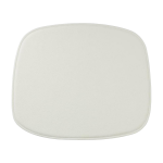 Coussin d'assise en cuir blanc sorensen ultra 52 x 39 cm form - normann copenhagen