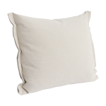 Coussin en coton et lin beige 55x60cm plica - hay