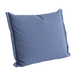 Coussin en coton et lin bleu 55x60cm plica - hay