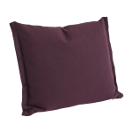 Coussin en coton et lin bordeaux 55x60cm plica - hay