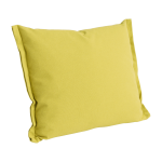 Coussin en coton et lin jaune 55x60cm plica - hay