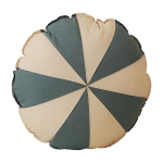 Coussin en coton et lin patchwork bleu bonbon - moi mili
