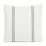Coussin d'int�rieur blanc � bandes noires en coton 45 x 45 cm rudolph - serax