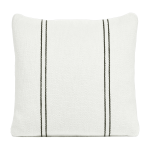 Coussin d'int�rieur blanc � bandes noires en coton 45 x 45 cm rudolph - serax