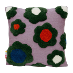 Coussin en laine 45x45cm green flower - colortherapis