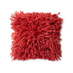 Coussin en laine rouge cerise (50x50cm) - hkliving