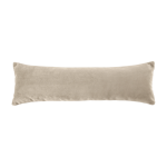 Coussin rectangulaire en velours beige bean - emko