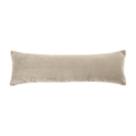 Coussin rectangulaire en velours beige bean - emko