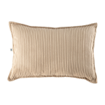 Coussin rectangulaire en velours c�tel� brown sugar 55x33cm bolster - wigiwama