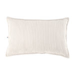 Coussin rectangulaire en velours c�tel� marshmallow 55x33cm bolster - wigiwama
