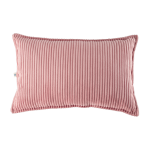 Coussin rectangulaire en velours c�tel� rose 55x33cm bolster - wigiwama