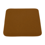 Coussin de si�ge pour tabouret ambre boucl� 27, 5x32x2, 5cm curva - aytm