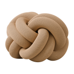 Coussin en tissu marron knot - design house stockholm