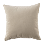 Coussin en velours beige bean - emko