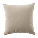 Coussin en velours beige bean - emko