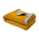 Couvre - lit matelass� malo jaune moutarde - madura